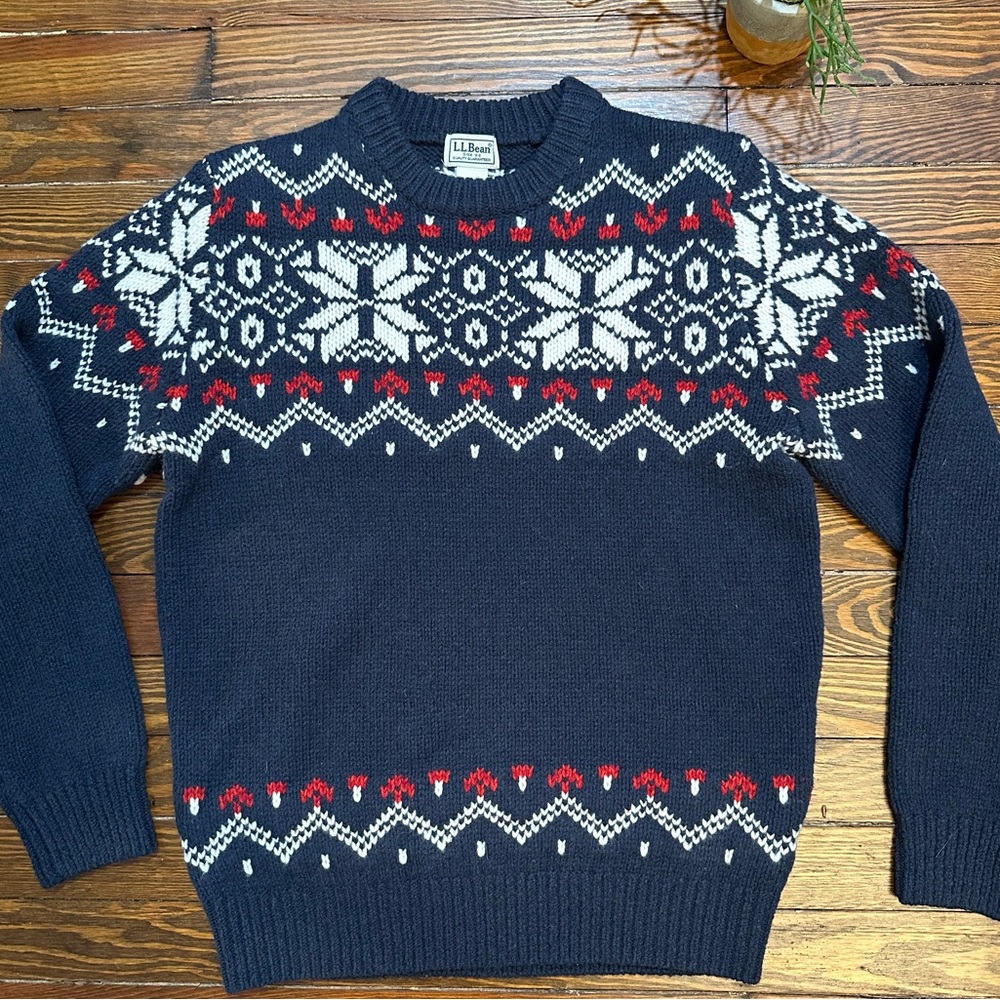 1990s L.L. Bean Norwegian Wool Crew Neck